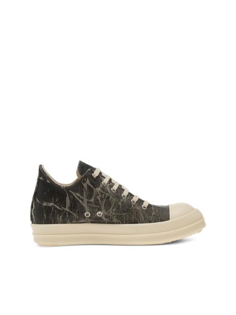 Rick Owens DRKSHDW denim-effect lac-up sneakers
