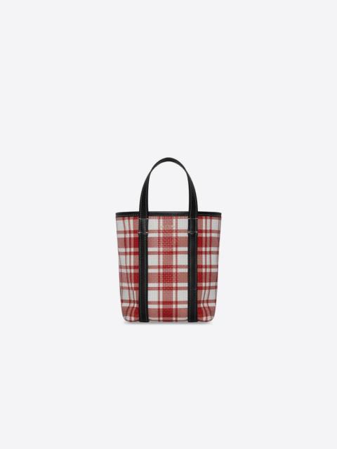Women's Barbes Small North-south Shopper Bag Check Printed in Red