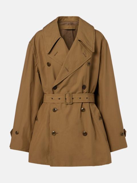 Lemaire Oversized cotton cropped trench coat