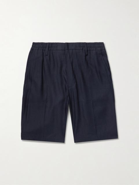 NN07 Billie 1808 Straight-Leg LENZING™ ECOVERO™ and Linen-Blend Shorts