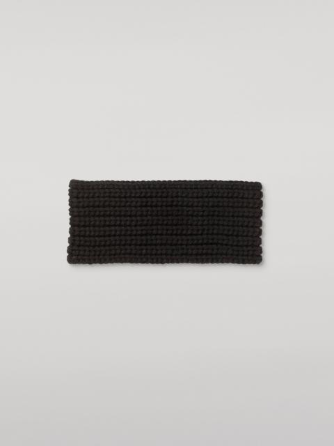 Johnstons of Elgin Whittle Black Cashmere Headband