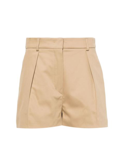 inverted-pleat shorts