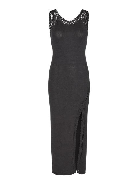 The . Garment Egypt Slit Dress grey