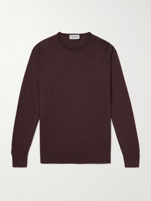 JOHN SMEDLEY Hatfield Slim-Fit Sea Island Cotton Sweater