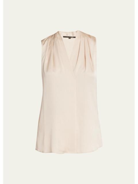 KOBI HALPERIN Mila Silk-Stretch Sleeveless Top