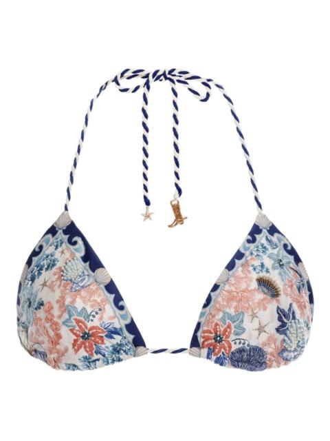 Agua by Agua Bendita floral-print bikini top