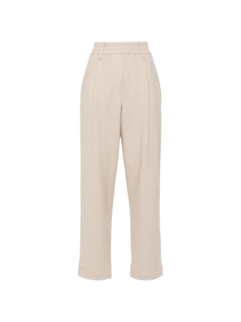 cropped tapered track pants