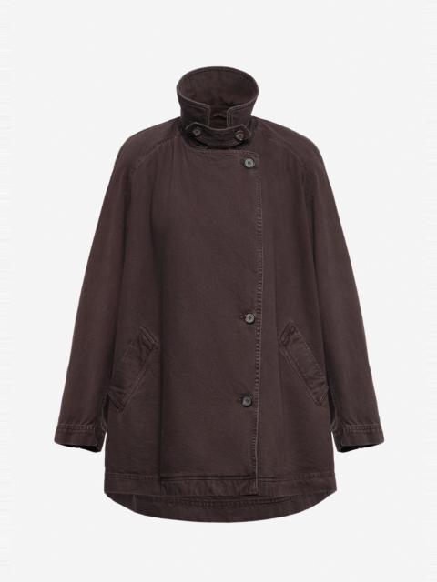 MAGDA BUTRYM Oversized denim jacket in brown