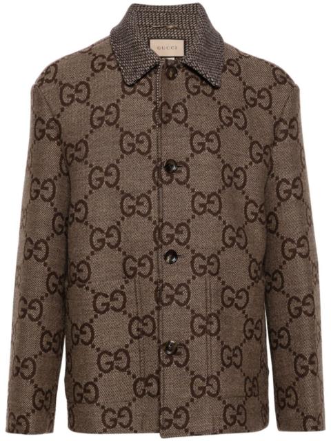 GUCCI Maxi GG-jacquard wool jacket