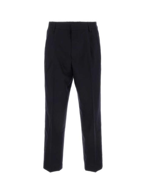 Dries Van Noten Midnight Blue Wool Pellow Pant Navy Exterior: Pantaloni