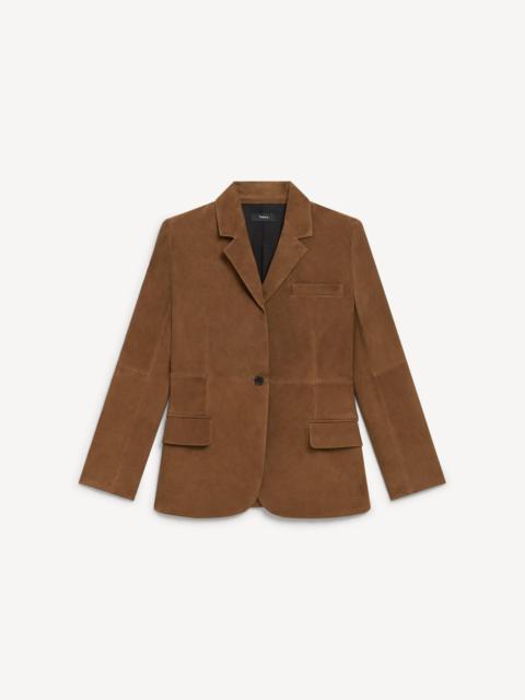 Theory Lynnia Blazer in Suede