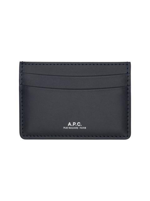 A.P.C. Navy Andre Card Holder