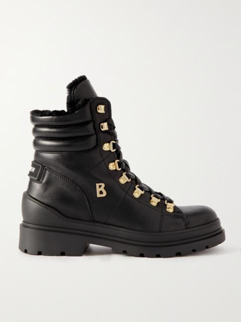 BOGNER St. Moritz 9 shearling-lined leather ankle boots Black