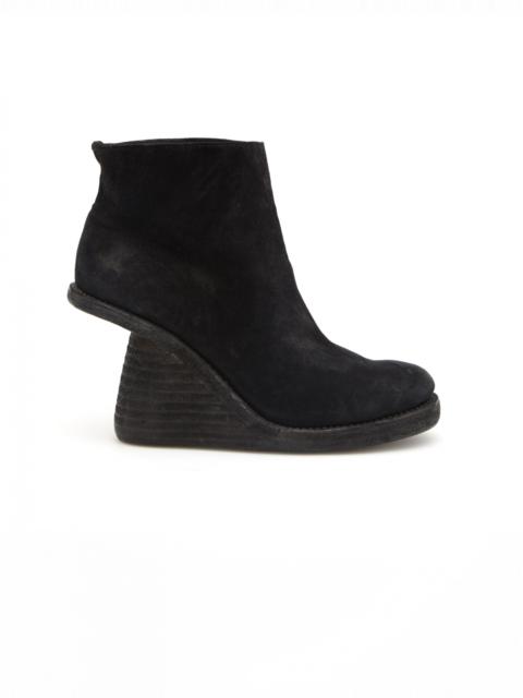 WEDGE HEEL SUEDE ANKLE BOOTS
