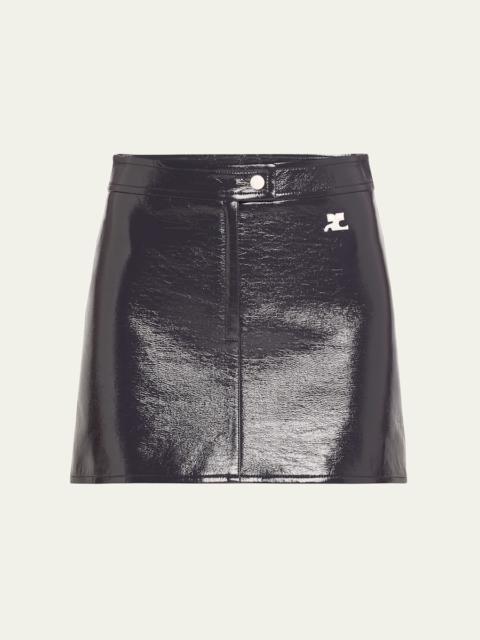 courrèges Vinyle Reedition Mini Skirt