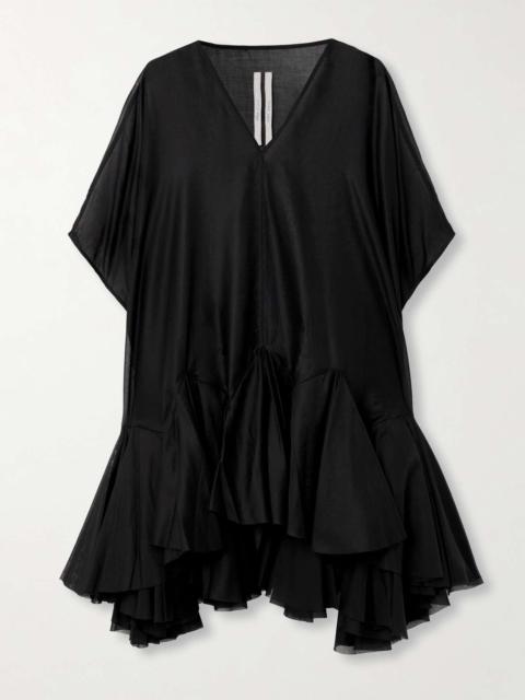 Rick Owens Divine pleated cotton-gauze mini dress