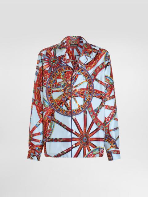 Dolce & Gabbana Carretto-print silk twill shirt