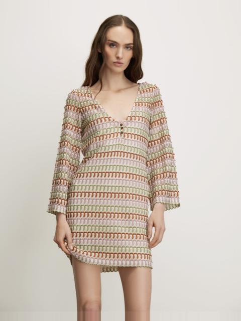 VERONICA BEARD NOVIEN CROCHET MINI DRESS