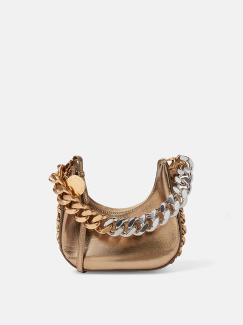 Stella McCartney Frayme Metallic Zipped Mini Hobo Bag