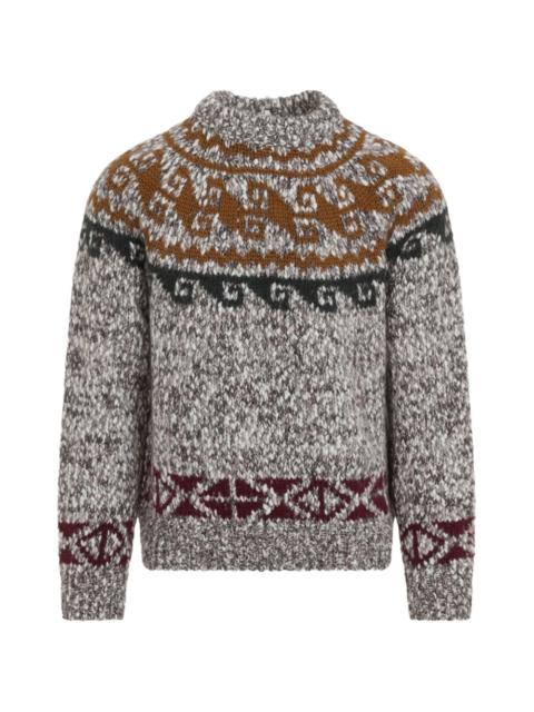 Moncler Grenoble fair isle-knit sweater