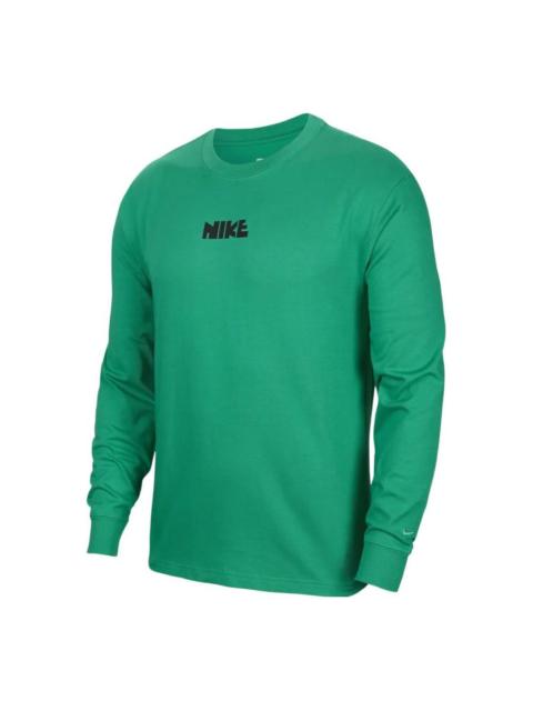 Nike Nike Sportswear Logo Long Sleeve Tee 'Green' FN0253-324