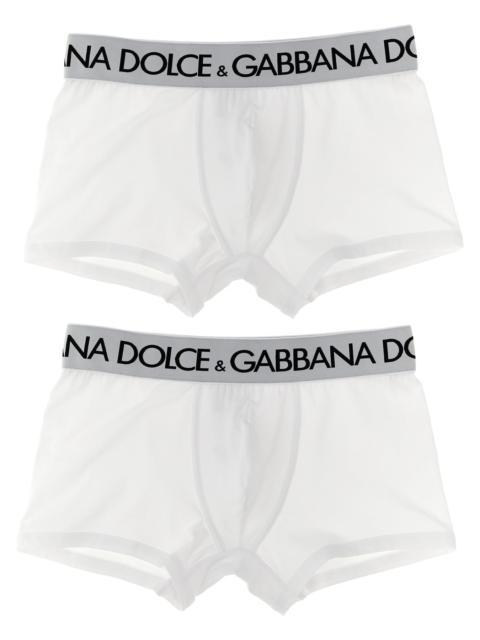 2-Pack Logo Boxer Boxer Underwear, Body White