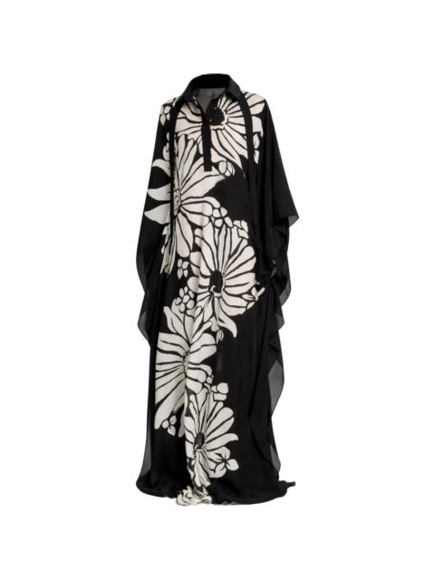 ELIE SAAB printed silk kaftan