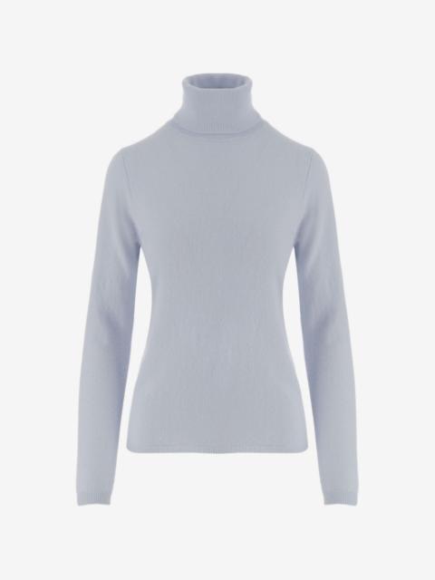 Allude turtleneck ribbed-trim sweater
