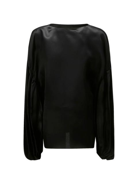 Quico puff-sleeve silk blouse