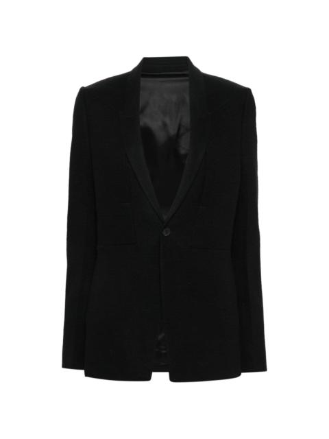 narrow-lapels single-breasted blazer