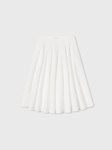 CO Godet Midi Skirt in Cotton Pique