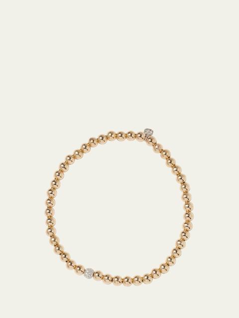 SYDNEY EVAN 14k White Gold Diamond Bead Ball Bracelet