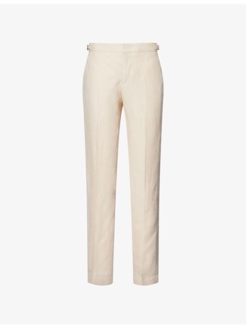 ORLEBAR BROWN Griffon Slim-Fit Straight-Leg Linen Shorts