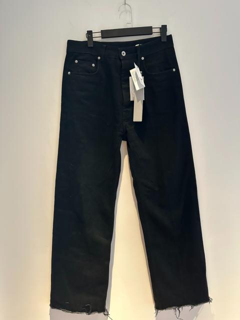 Rick Owens Rick Owens Geth Cut Distressed Frayed-Hem Pants
