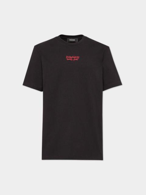 DSQUARED2 LOVES YOU REGULAR FIT T-SHIRT