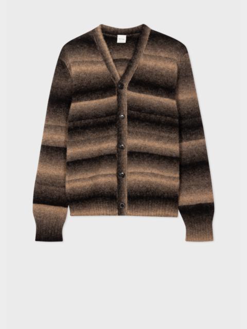 Paul Smith Brown Ombre Stripe Cardigan