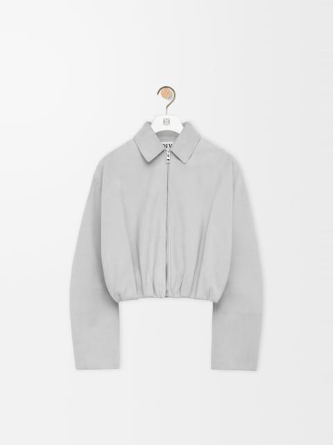 Loewe Draped jacket in suede goatskin