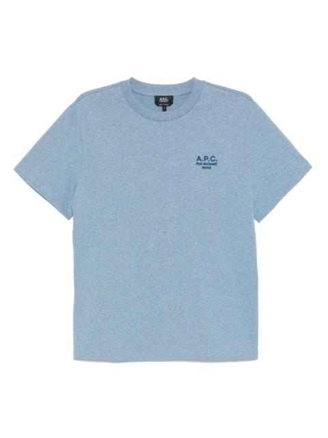 A.P.C. logo-embroidered T-shirt
