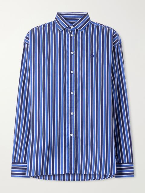 Polo Ralph Lauren Striped cotton-poplin shirt Blue