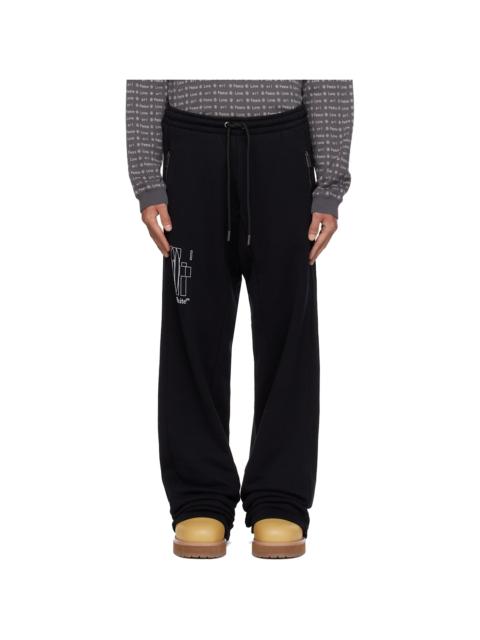 Off-White Black Big Double Arrow Slouchy Sweatpants