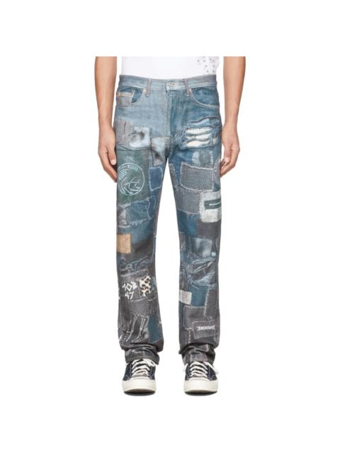 doublet Blue Photo Print Jeans