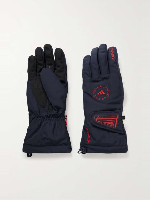 adidas Terrex embroidered printed recycled GORE-TEX® gloves