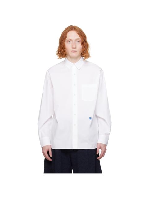 ADER error White Button Long Sleeve Shirt