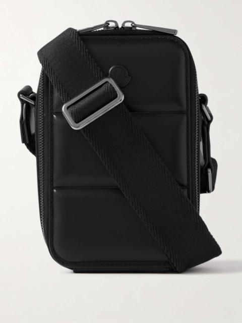 MONCLER正規品/送料/関税込み New Trick Crossbody Bag Moncler Logo-Appliquéd Quilted Leather Messenger Bag