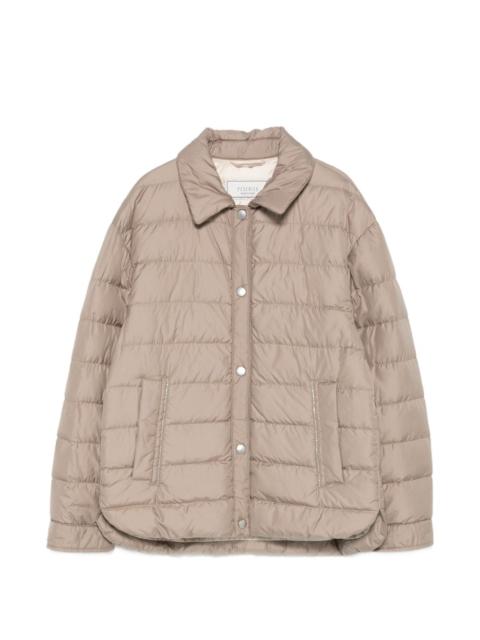 PESERICO snap-button quilted jacket