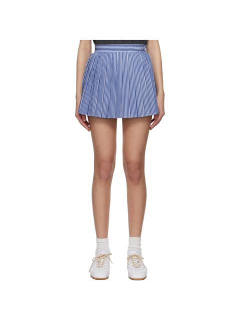 Sporty & Rich Blue 'SRC' Anae Miniskirt