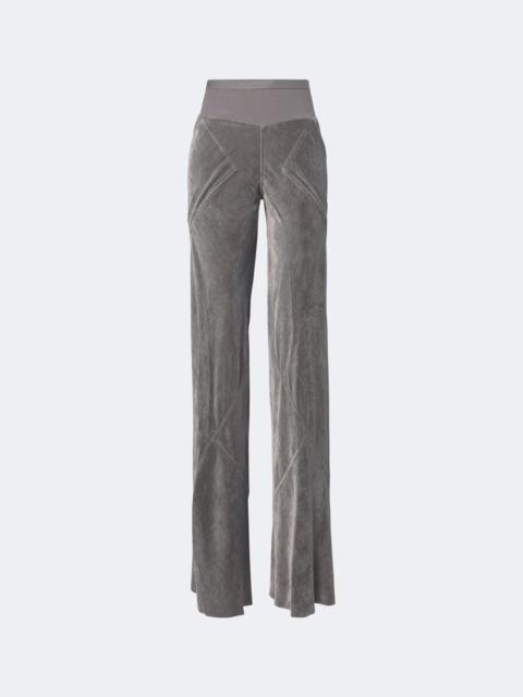 Rick Owens Bias velvet wide-leg pants