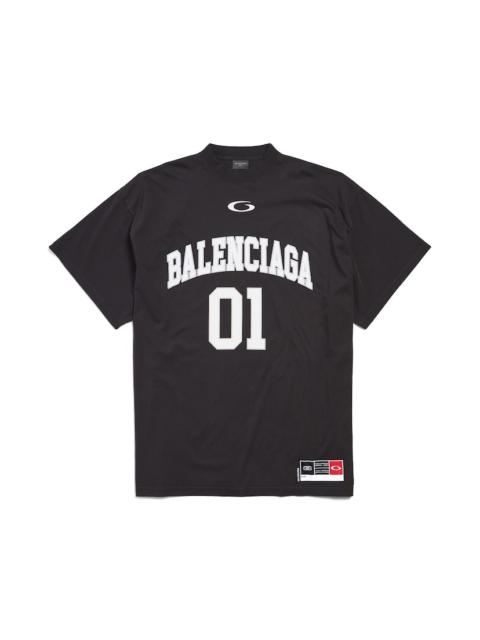 BALENCIAGA Men's Basketball Series - Oversized T-shirt in Black