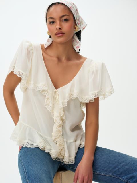 For Love & Lemons Layla Ruffle Top