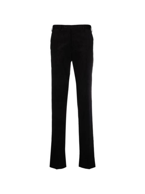 mid-rise slim-cut trousers